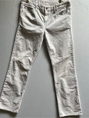 Gap Perfect Boot Cut Corduroy Jeans White Cream Size 29 Short